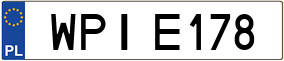 Trailer License Plate